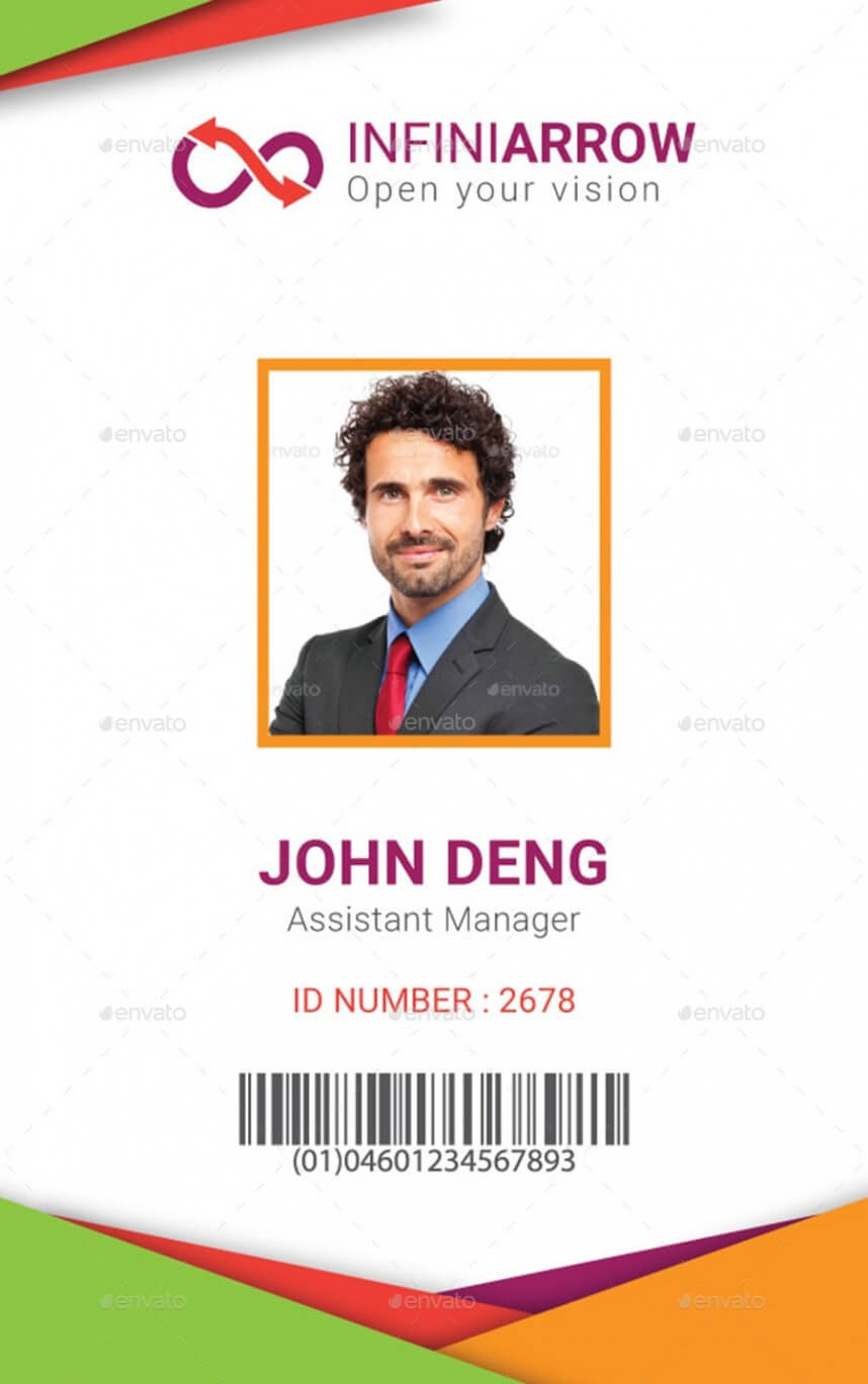 Fearsome Id Card Template Word Ideas Vertical Employee Within Id Card Template Word Free