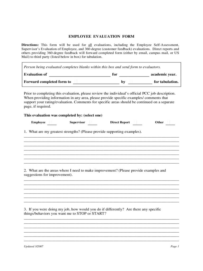 Feedback Form – 20 Free Templates In Pdf, Word, Excel Download For Word Employee Suggestion Form Template