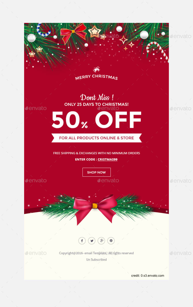 Finding The Right Holiday Greetings Email Template - Mailbird For Holiday Card Email Template
