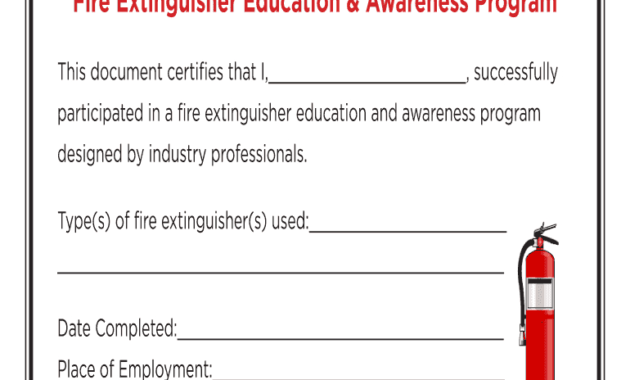 Fire Extinguisher Certificate - Fill Online, Printable pertaining to Fire Extinguisher Certificate Template