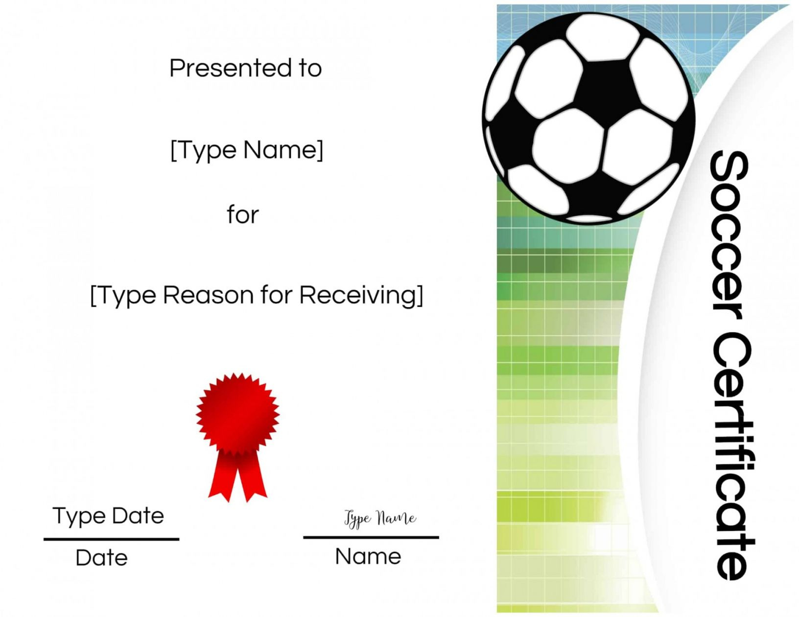 Five Top Risks Of Attending Soccer Award Certificate Regarding Soccer Certificate Template Free