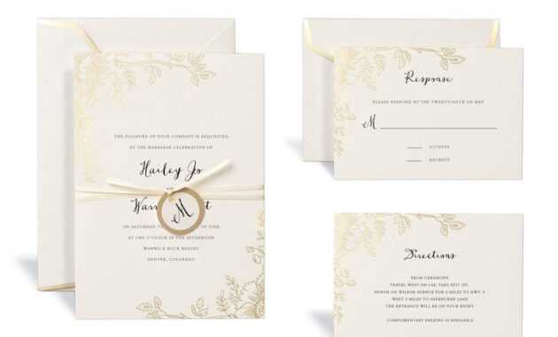 Floral Gold Wedding Invitation Kitcelebrate It inside Celebrate It Templates Place Cards