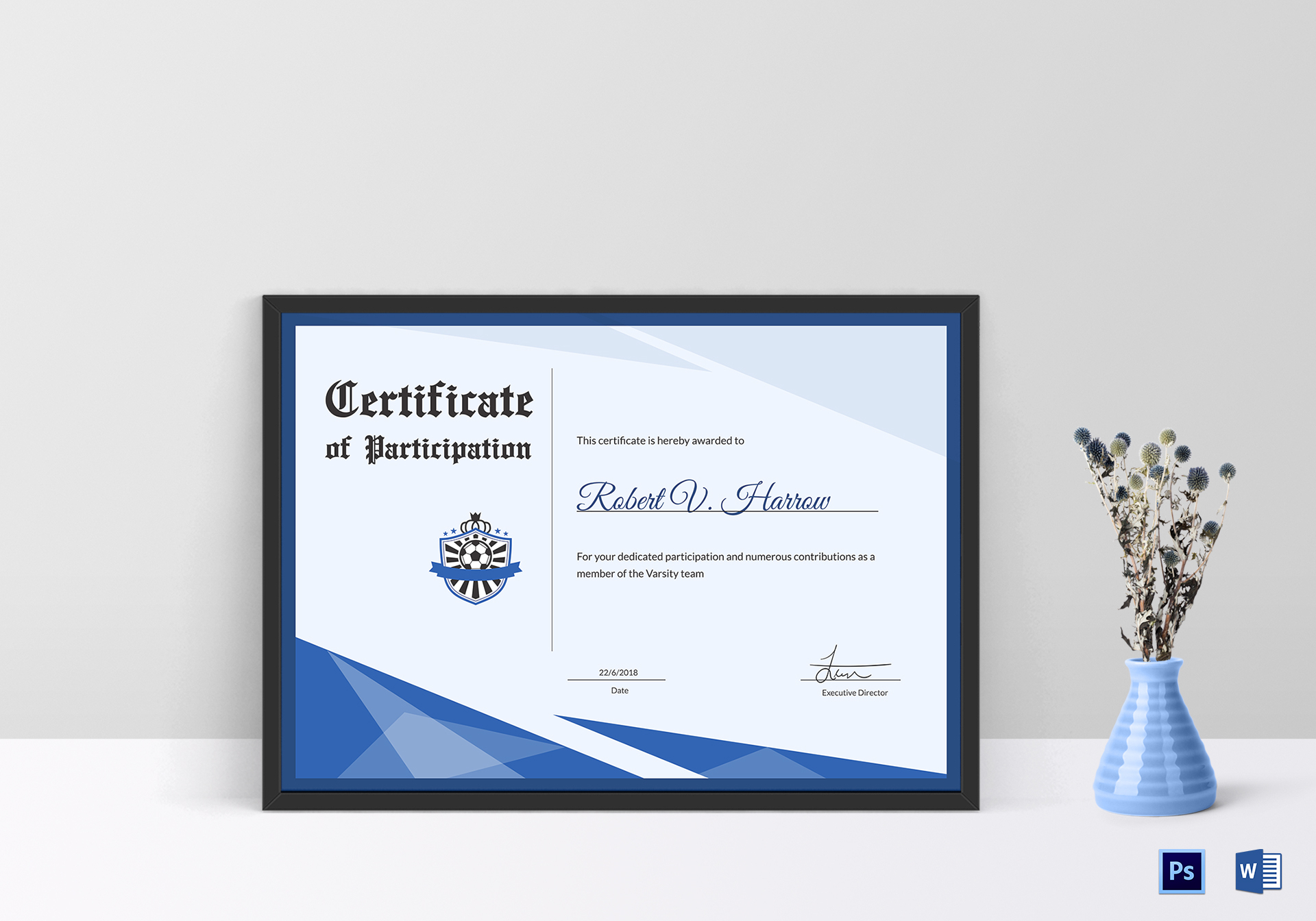 Football Award Certificate Template Throughout Award Certificate Design Template