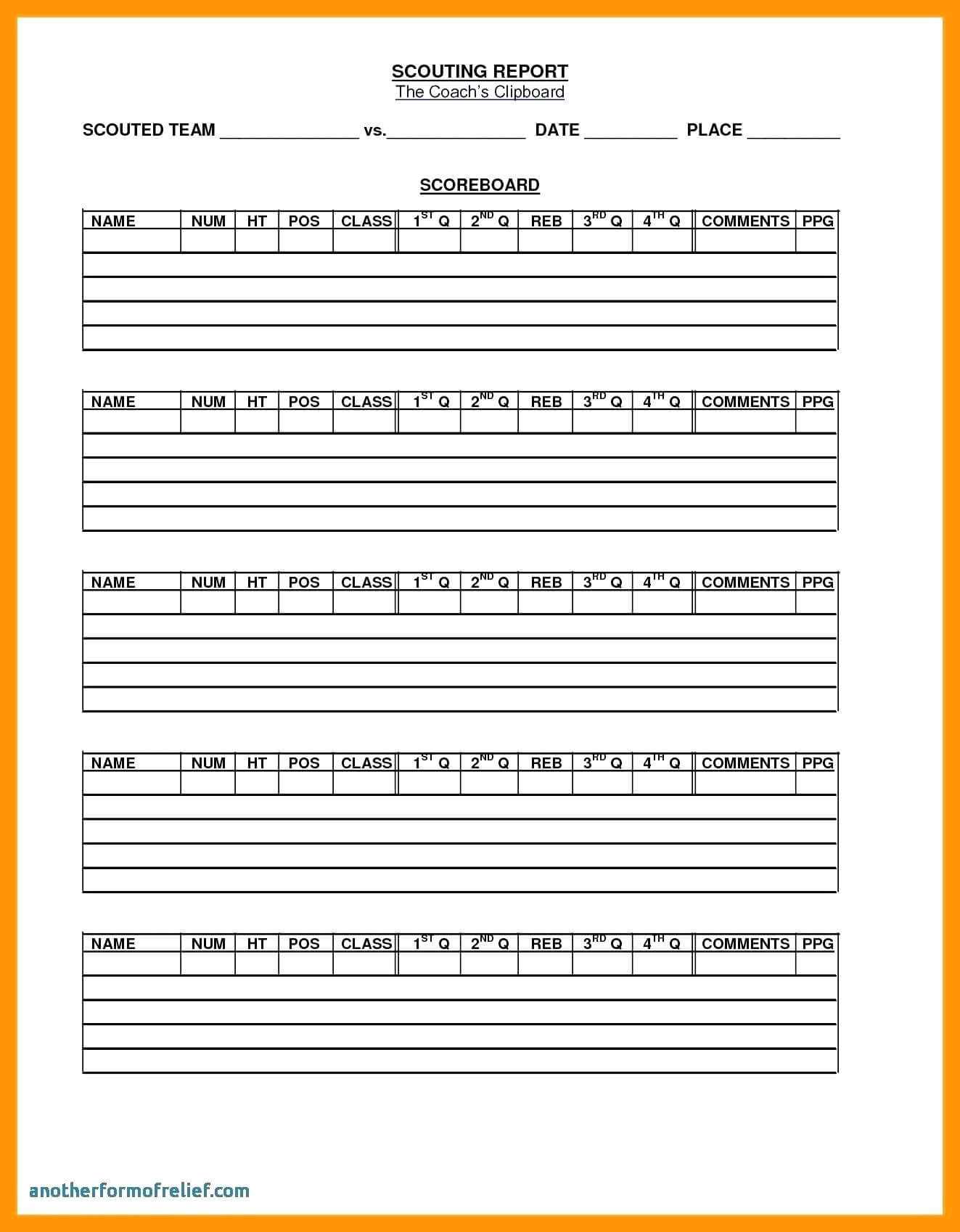 Football Stats Sheet Template – Uppage.co Inside Football Scouting Report Template