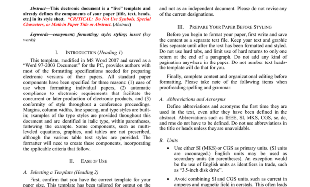 Formato Ieee Archivo | Manualzz in Ieee Template Word 2007