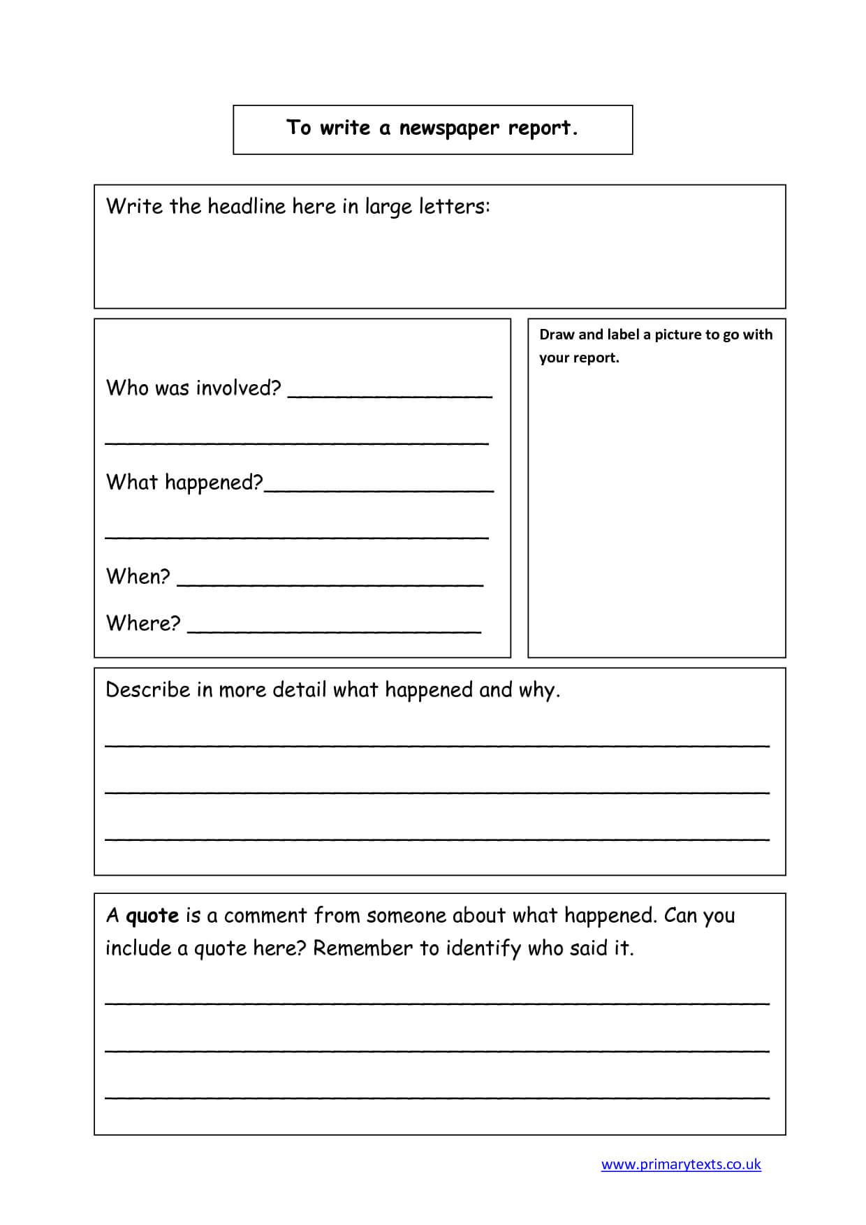 Found On Bing From Www.izzness | Book Report Templates Intended For Template For Information Report