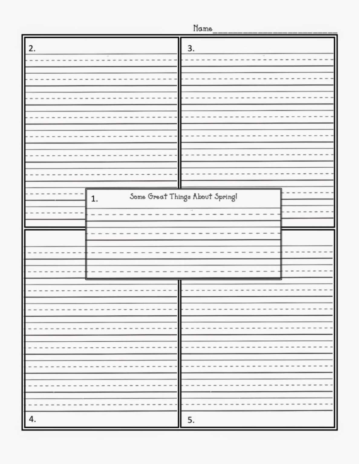 Four Square Writing Framework | Four Square Writing, 2Nd regarding ...