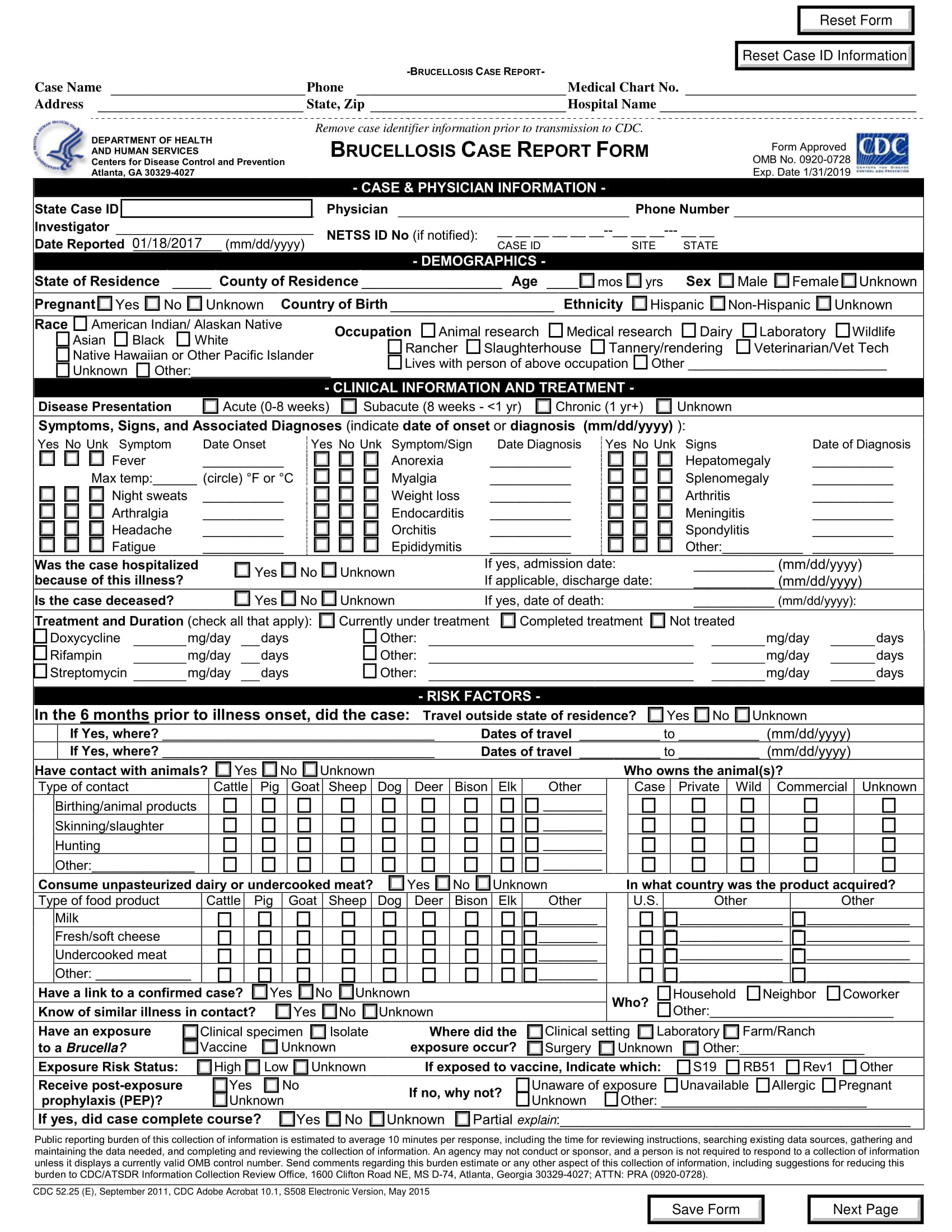 Free 15+ Case Report Forms In Pdf | Doc With Regard To Case Report Form Template