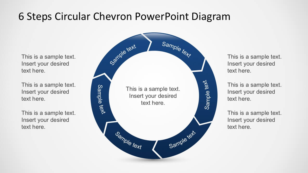 Free 6 Steps Circular Chevron Powerpoint Diagram Pertaining To Powerpoint Chevron Template