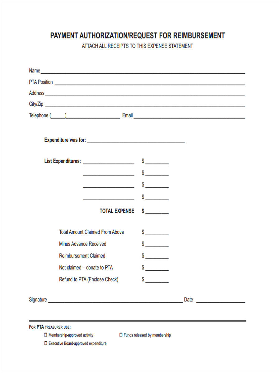 Free 8+ Sample Request For Reimbursement Forms In Word | Pdf With Reimbursement Form Template Word