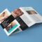 Free Accordion 4 Fold Brochure / Leaflet Mockup Psd With 4 Fold Brochure Template
