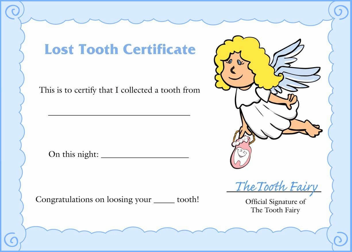 Free And Best Invoice Templates Find Various Including Tooth For Free Tooth Fairy Certificate Template