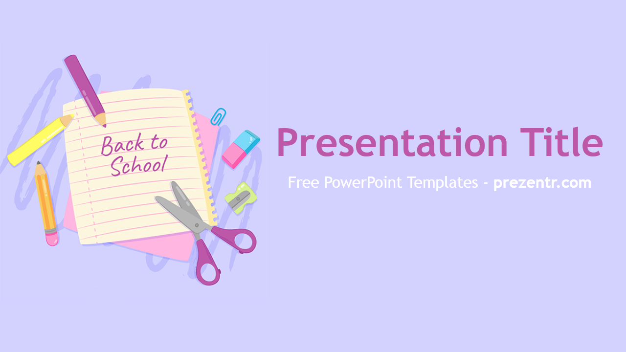Free Back To School Powerpoint Template – Prezentr Regarding Back To School Powerpoint Template