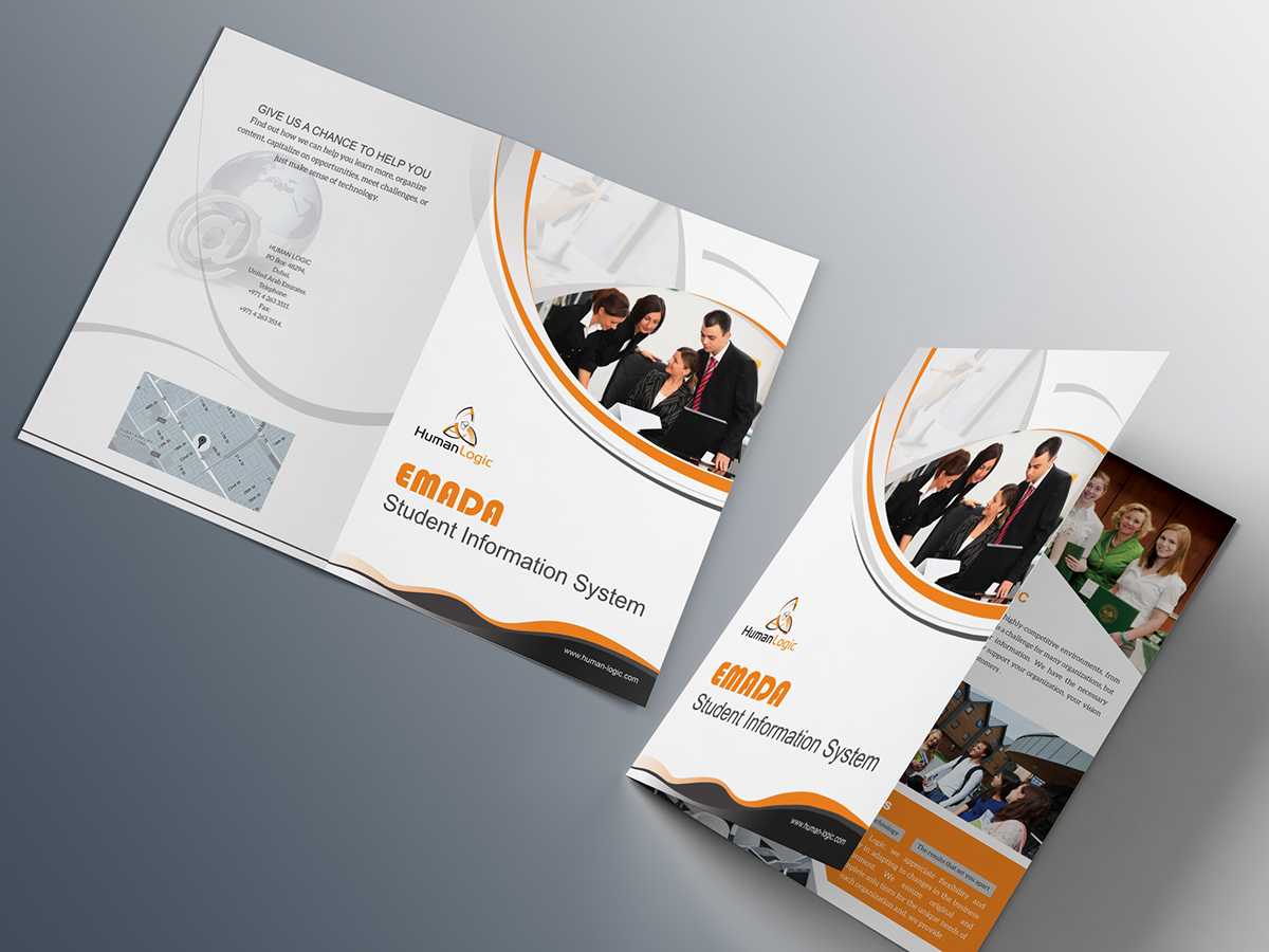 Free Bi Fold Brochure Psd On Behance Intended For 2 Fold Brochure Template Psd