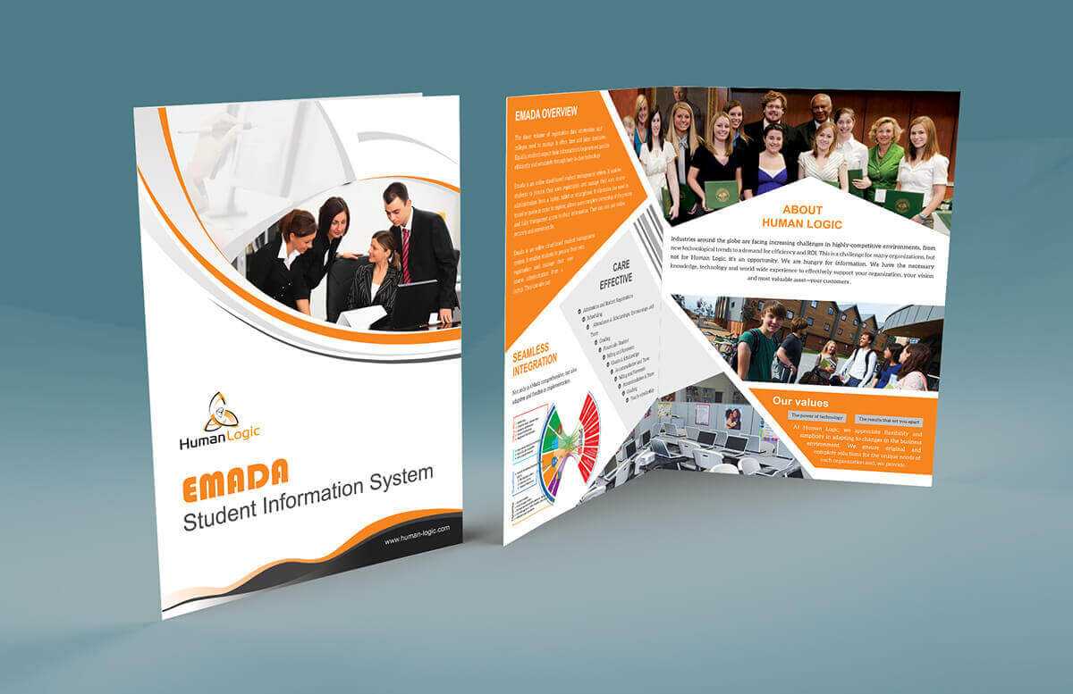 Free Bi Fold Brochure Psd Pertaining To Two Fold Brochure Template Psd