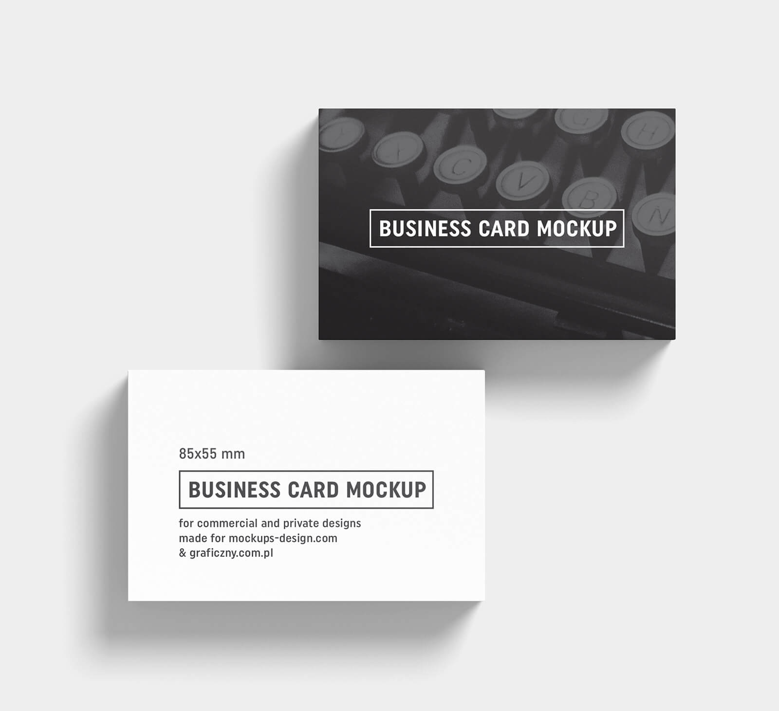 Free Black & White Business Card Mockup Psd Templates – Good Intended For Black And White Business Cards Templates Free