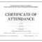 Free Blank Certificate Templates | Attendance Certificate For Conference Certificate Of Attendance Template
