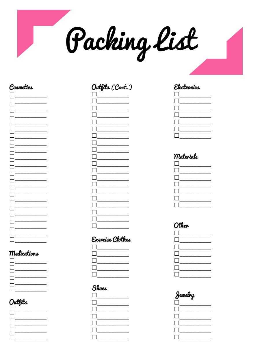 Free Blank Checklist Template Word Payment Via Letter Of With Blank Checklist Template Word