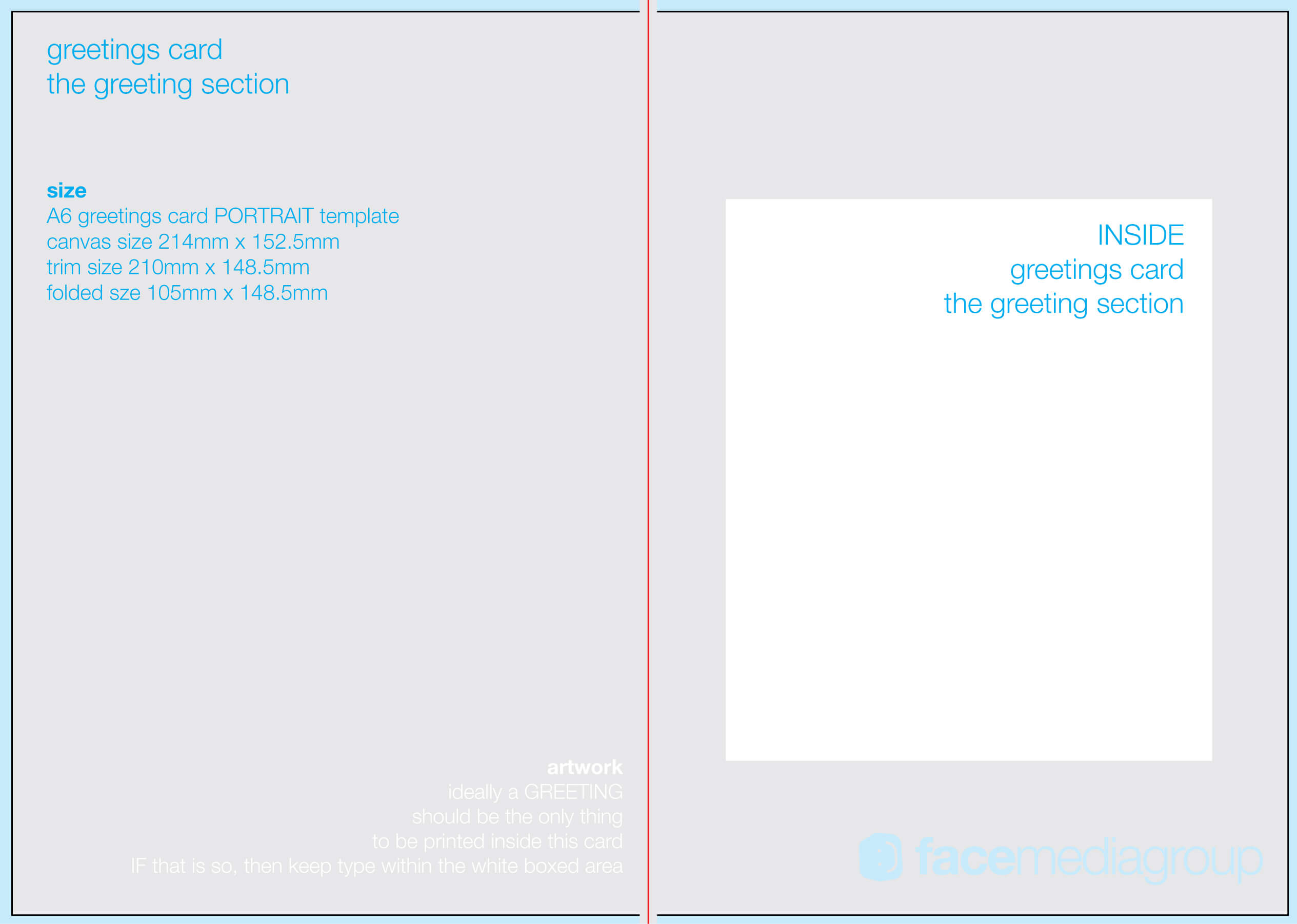 Free Blank Greetings Card Artwork Templates For Download For Birthday Card Indesign Template