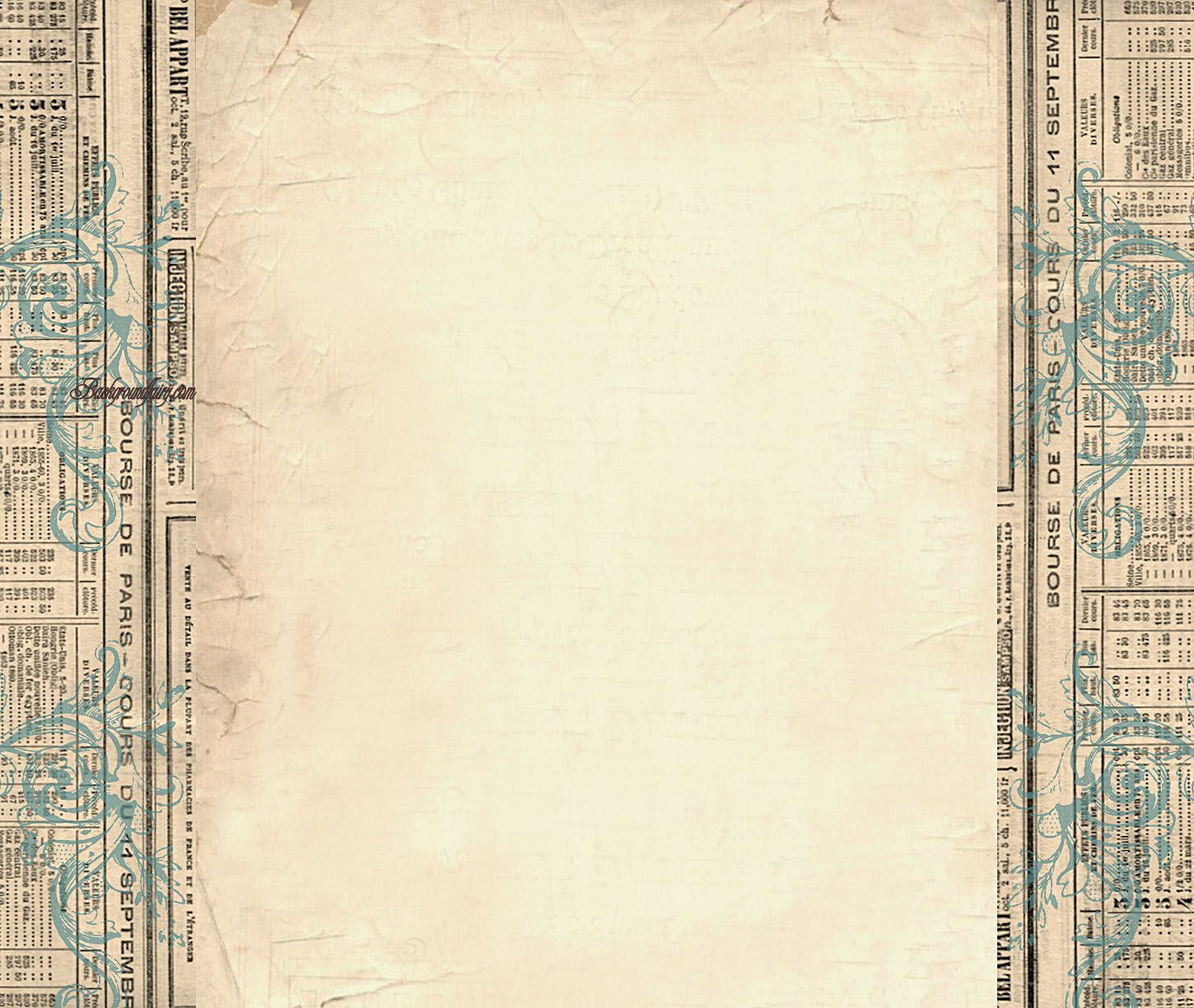 Free Border Templates |  Column Blog Background – Vintage Pertaining To Old Blank Newspaper Template