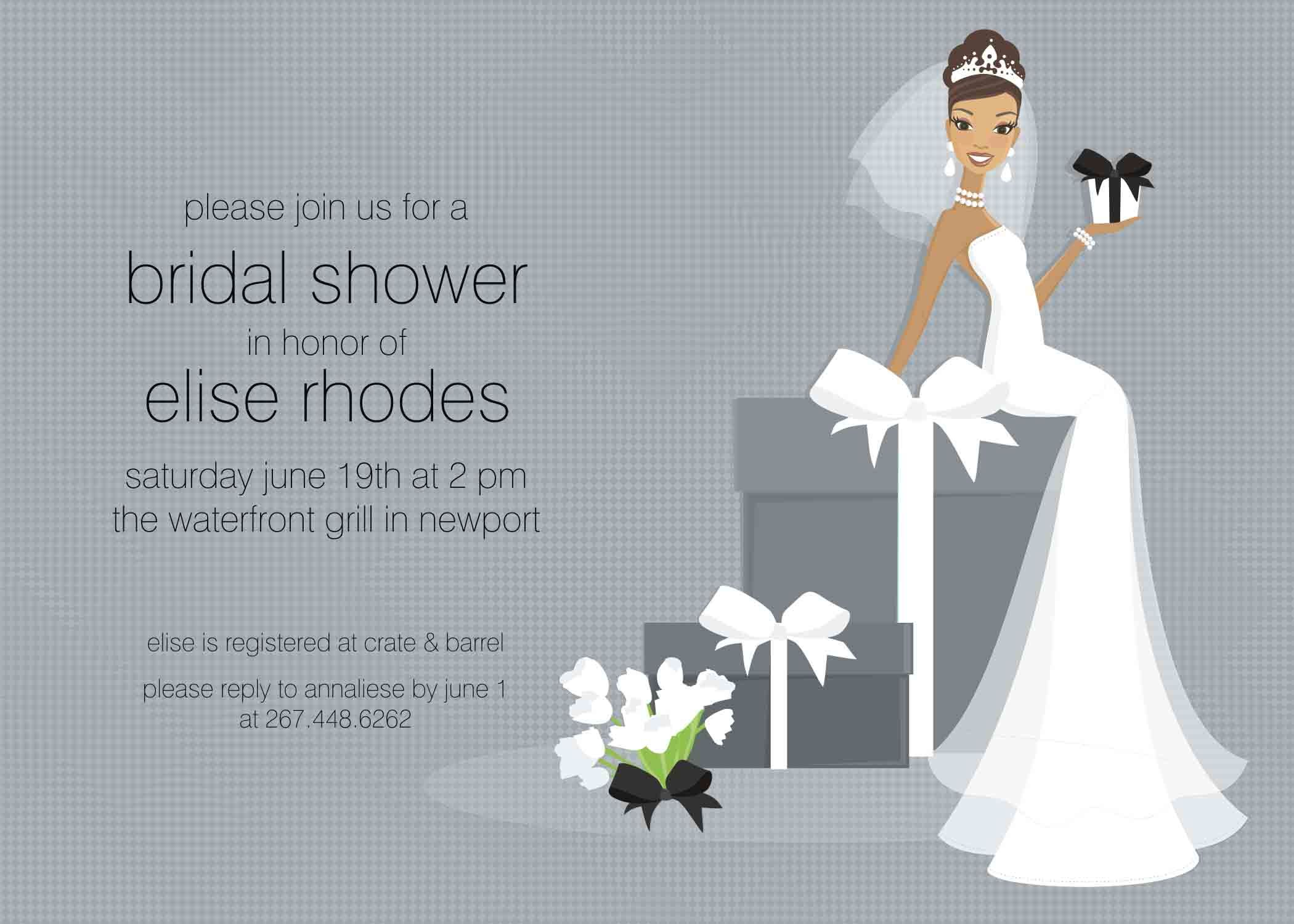 Free Bridal Shower Invitation Templates | Free Wedding For Blank Bridal Shower Invitations Templates