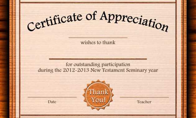 Free Certificate Of Appreciation Templates For Word inside Certificate Of Excellence Template Word