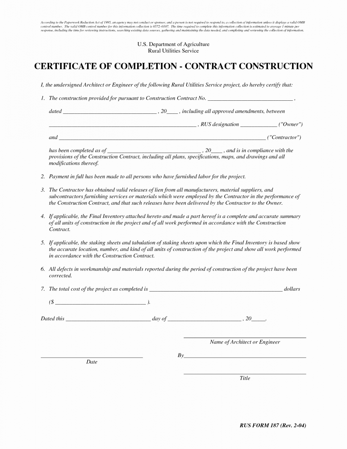 Free Certificate Of Completion Template Construction Design For Certificate Of Completion Construction Templates