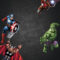 Free Chalkboard Avenger Birthday Invitation Template Within Avengers Birthday Card Template
