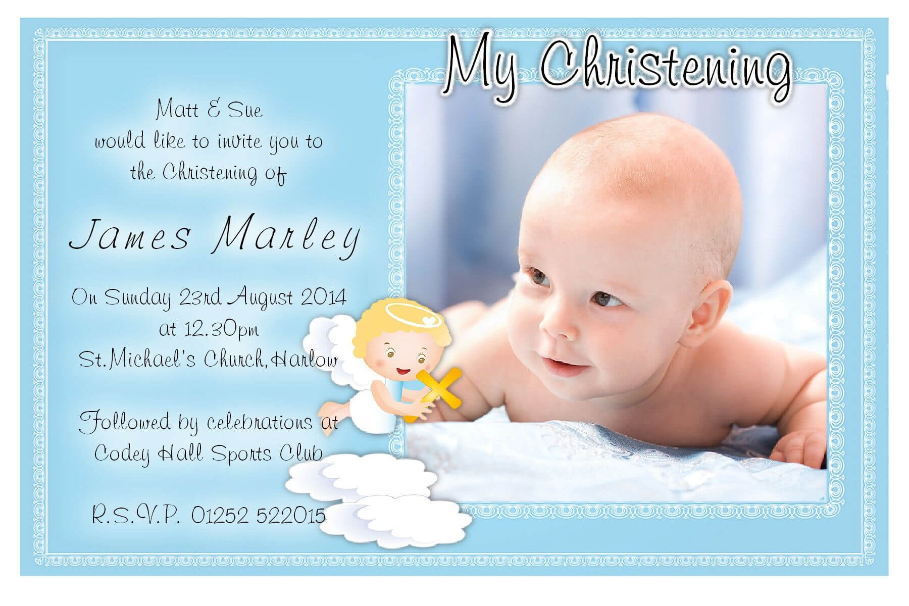 Free Christening Invitation Template Download | Baptism Inside Free Christening Invitation Cards Templates
