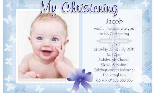 Free Christening Invitation Templates | Baptism Invitation within Baptism Invitation Card Template