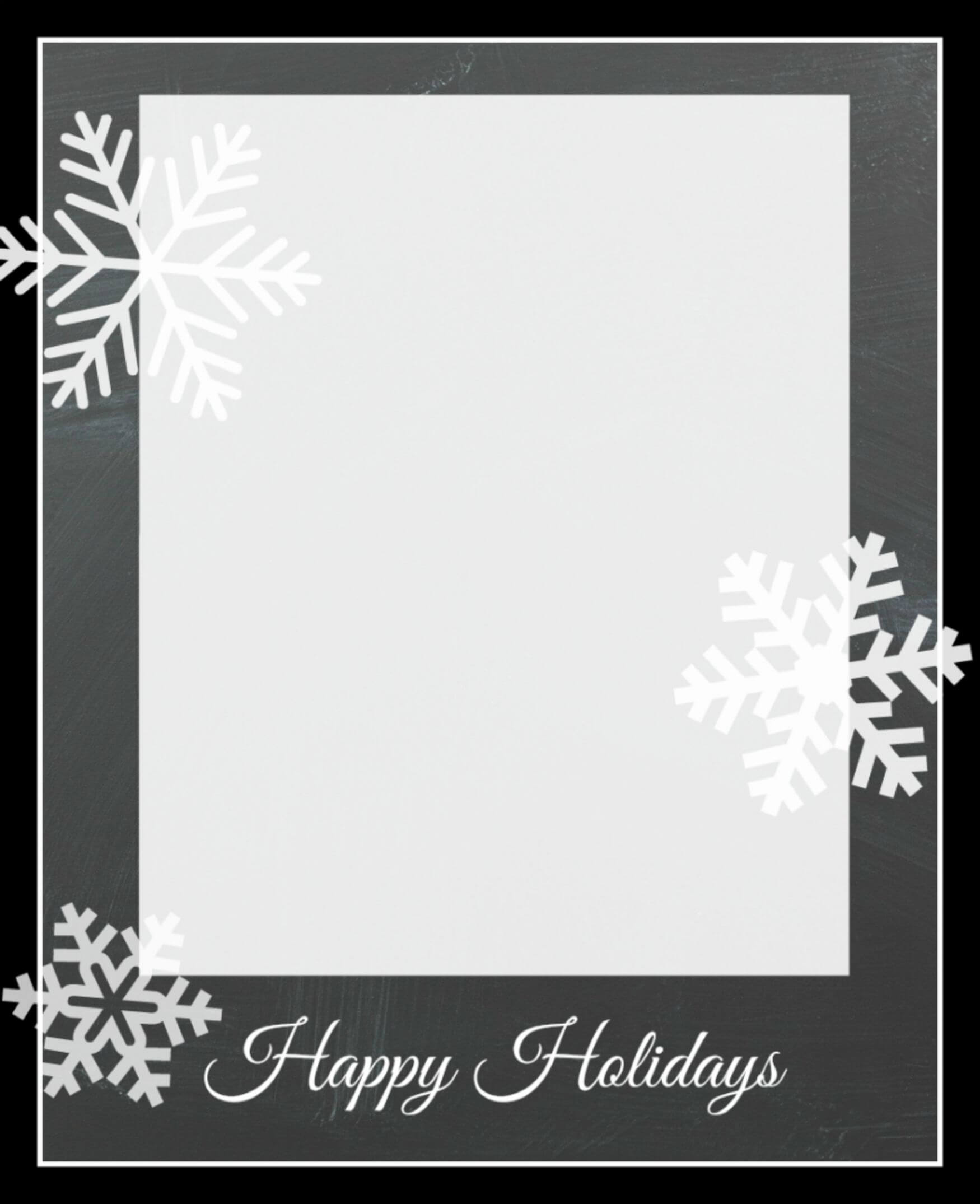 Free Christmas Card Templates | Christmas Card Template For Happy Holidays Card Template