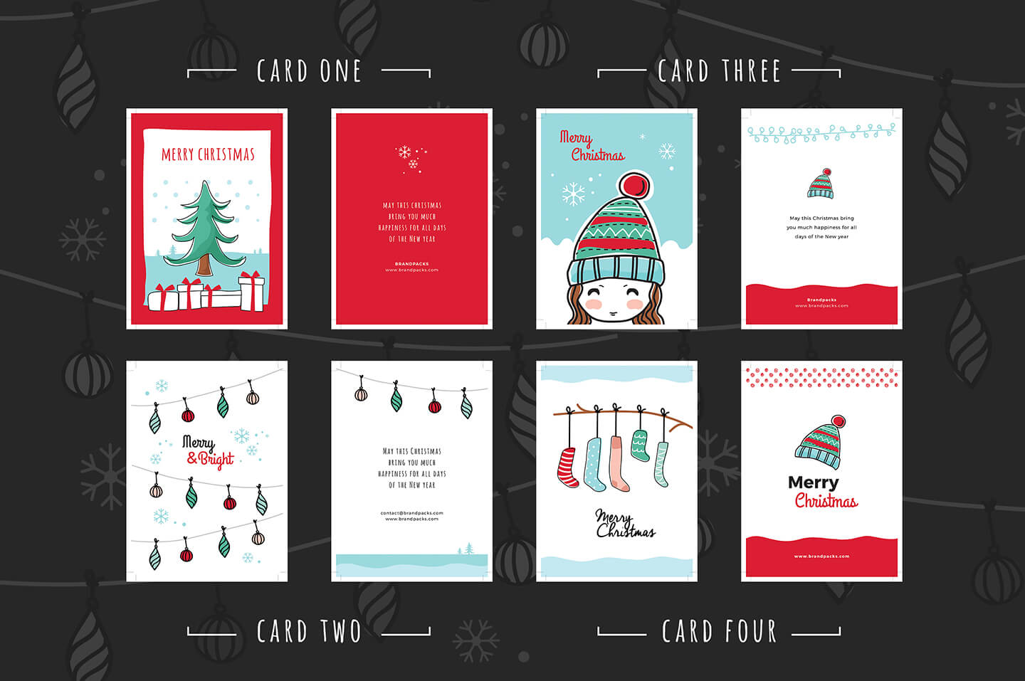 Free Christmas Card Templates For Photoshop & Illustrator With Adobe Illustrator Christmas Card Template
