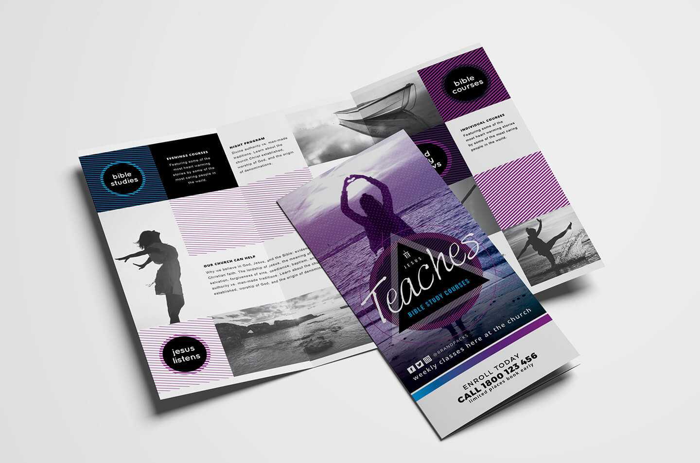 Free Church Templates – Photoshop Psd & Illustrator Ai For Free Illustrator Brochure Templates Download