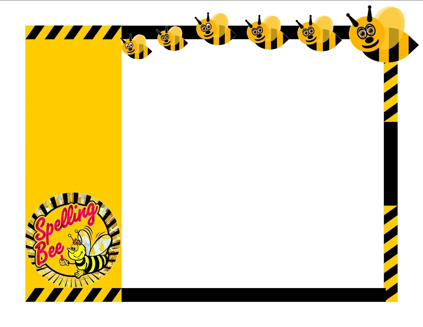 Free Clipart For Spelling | Bee Invitations, Spelling Bee Within Spelling Bee Award Certificate Template