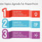 Free Colorful Three Topics Agenda For Powerpoint Within Replace Powerpoint Template