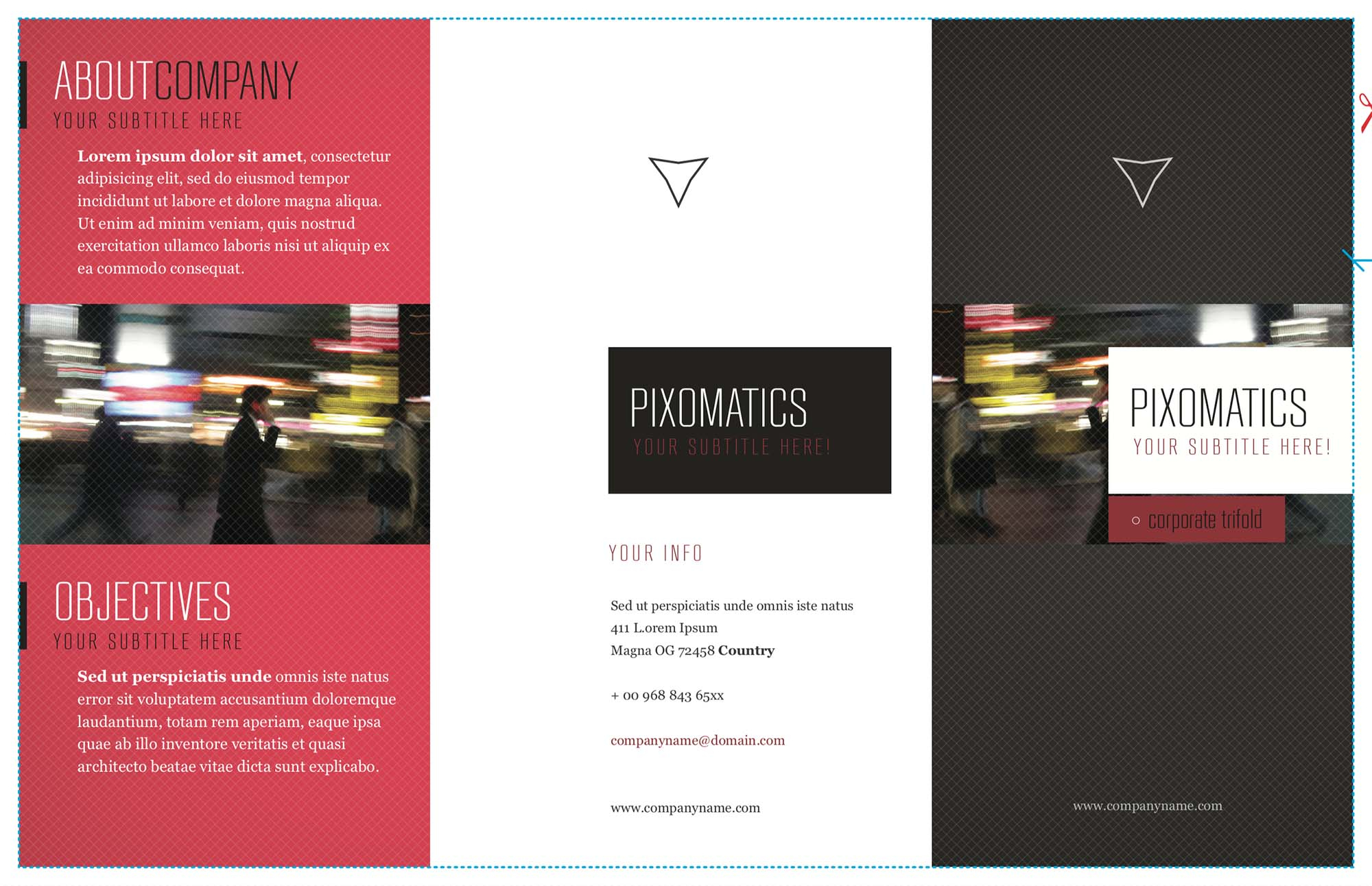 Free Corporate Tri Fold Brochure Template (Ai) With Country Brochure Template