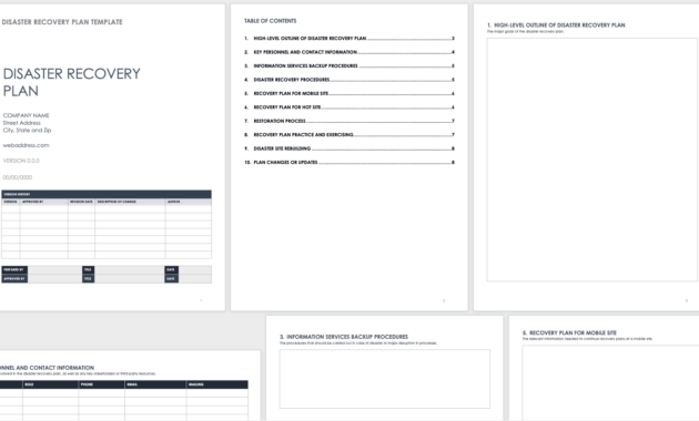 Free Disaster Recovery Plan Templates | Smartsheet for Dr Test Report Template