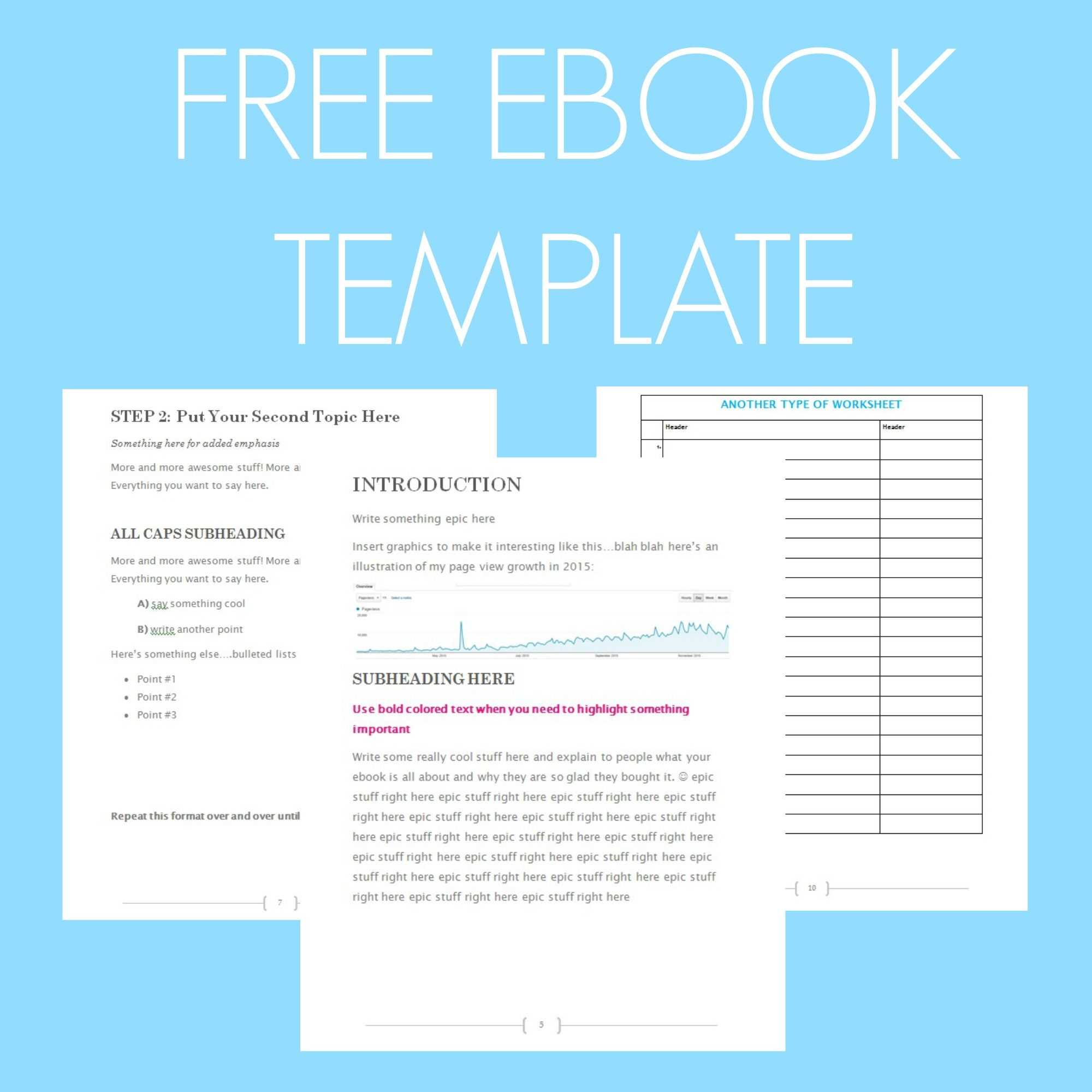 Free Ebook Template – Preformatted Word Document | Words Pertaining To Microsoft Word Table Of Contents Template