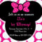 Free Editable Minnie Mouse Birthday Invitations | Minnie Pertaining To Minnie Mouse Card Templates