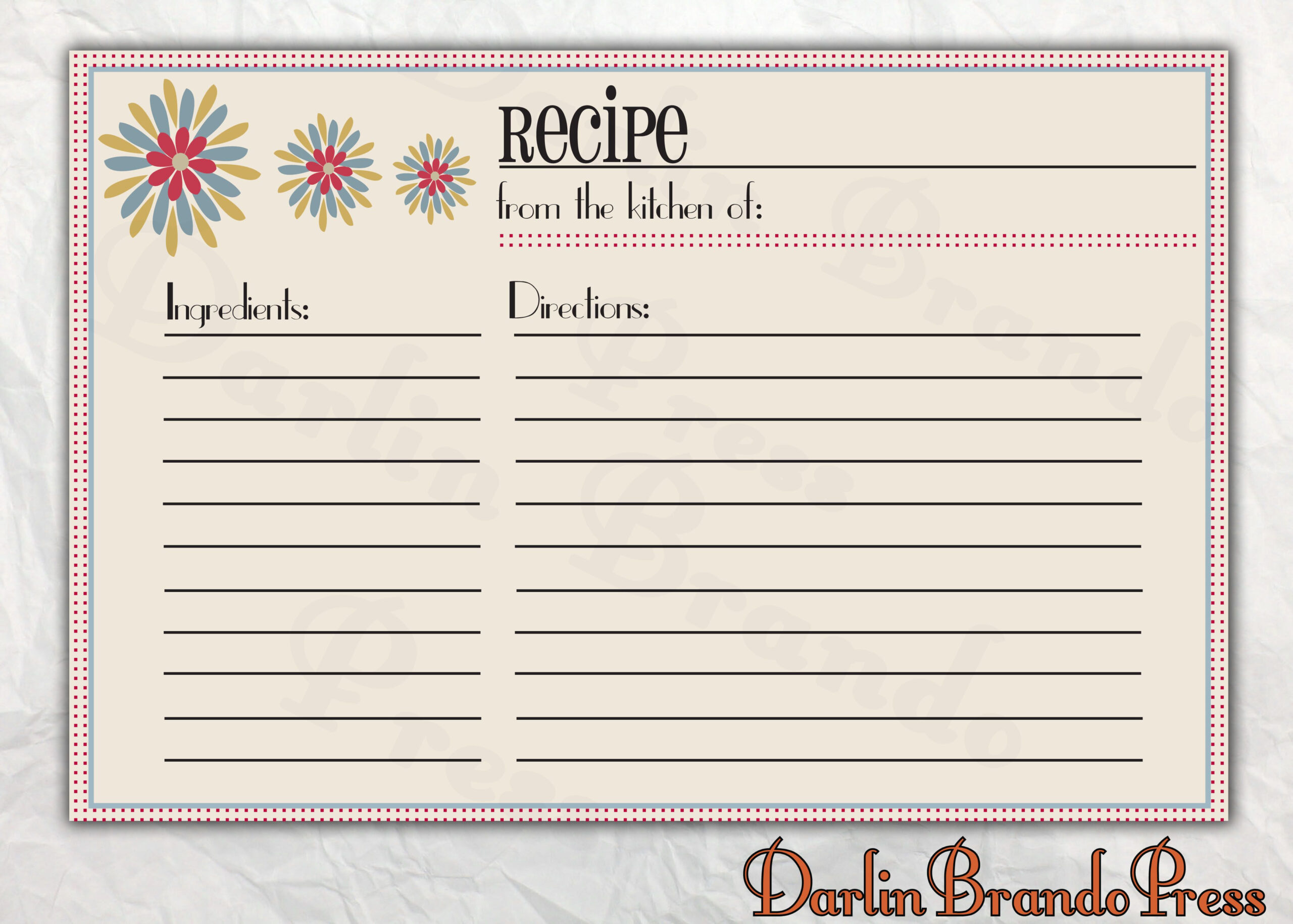 Free Editable Recipe Card Templates For Microsoft Word With Free Recipe Card Templates For Microsoft Word