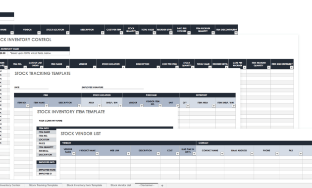 Stock Report Template Excel - Best Template Ideas