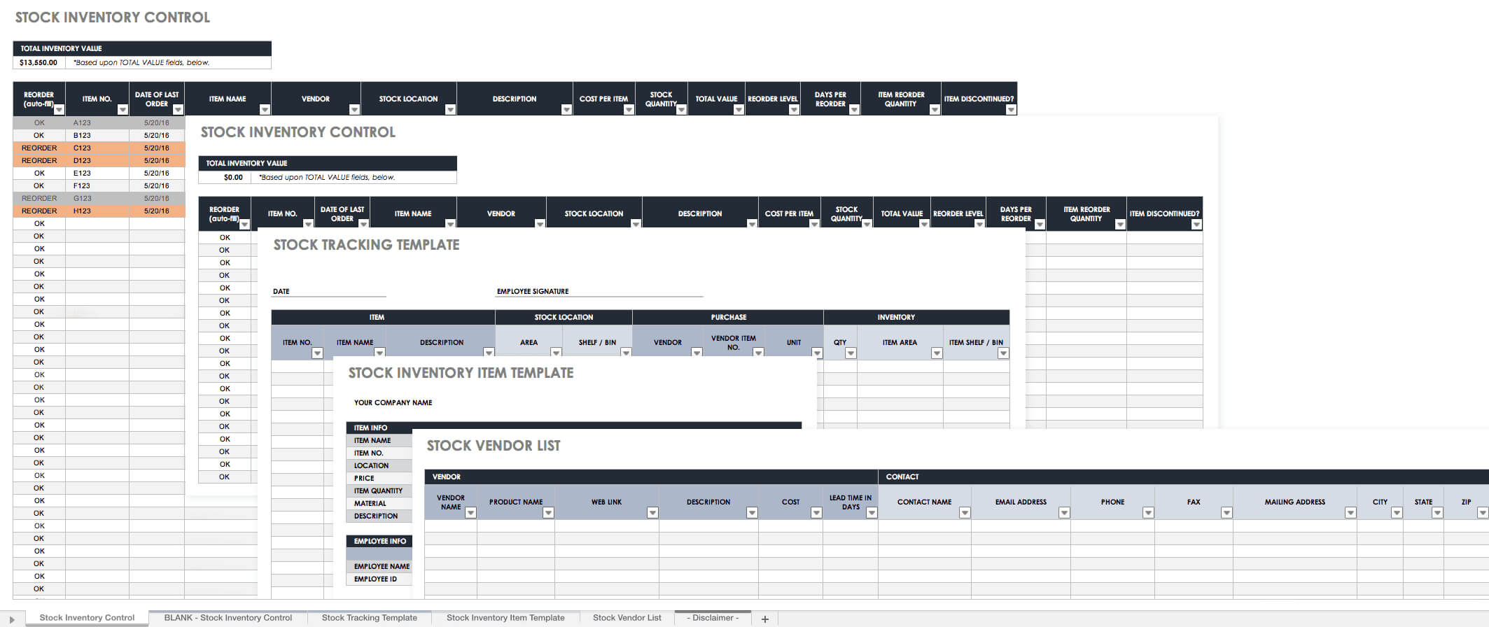 Free Excel Inventory Templates: Create & Manage | Smartsheet Throughout Stock Report Template Excel