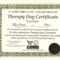 Free Free Service Dog Certification Download Exclusive Dog Regarding Service Dog Certificate Template