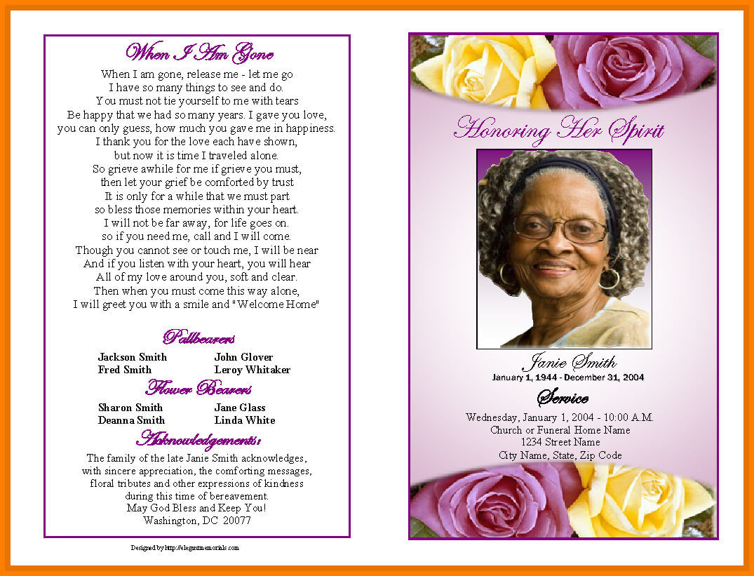 Free Funeral Template Microsoft Word – Ironi.celikdemirsan Pertaining To Memorial Cards For Funeral Template Free