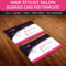 Free Hair Stylist Salon Business Card Template Psd | Salon For Hair Salon Business Card Template