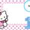 Free Hello Kitty 1St Birthday Invitation Template | Hello Intended For Hello Kitty Birthday Banner Template Free