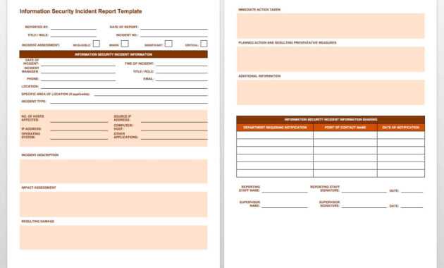 Free Incident Report Templates &amp; Forms | Smartsheet for Incident Report Log Template