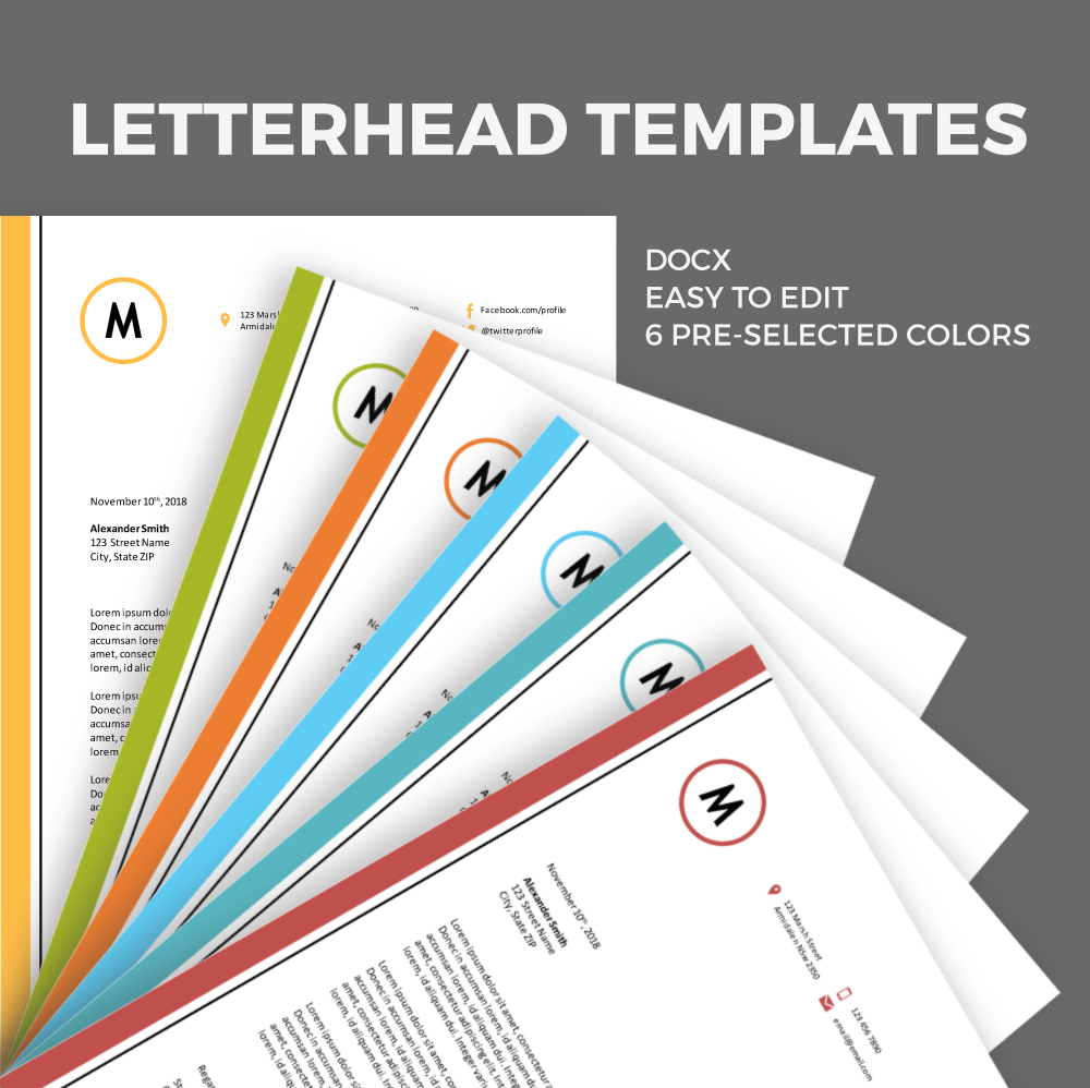 Free Letterhead Template For Ms Word | Free Letterhead With Free Letterhead Templates For Microsoft Word