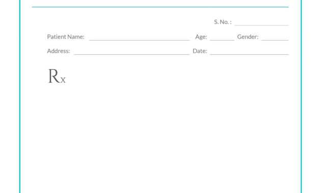 Free Medical Prescription Format | Medical Prescription regarding Doctors Prescription Template Word