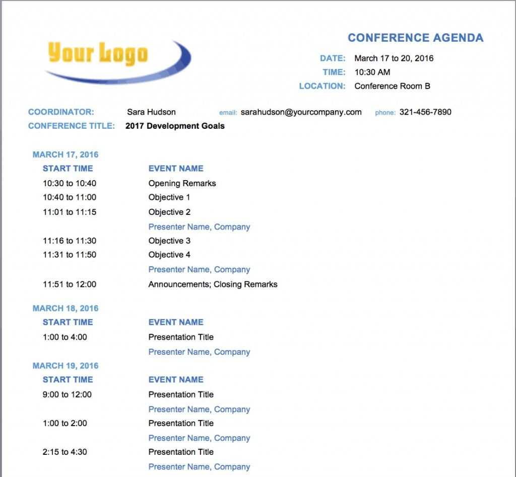 Free Meeting Agenda Template Word Ideas Unusual Document Regarding Event Agenda Template Word